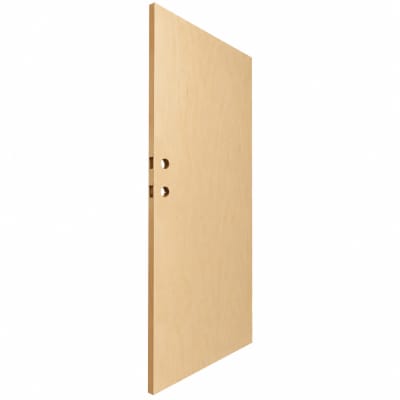 41-25/32" x 79-1/8" Commercial Wood Replacement Door - Unfinished Birch, 161 Lock Prep & Deadbolt Prep Only