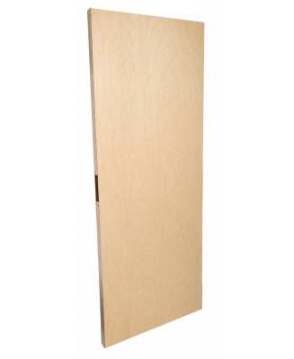 47-25/32" x 95-1/8" Commercial Wood Replacement Door - Unfinished Birch, Mortise Lock Prep Only