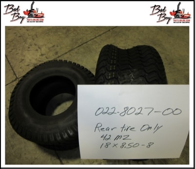 18x8.50-8 Rear Tire Only 42 MZ - Bad Boy Part # 022-8027-00