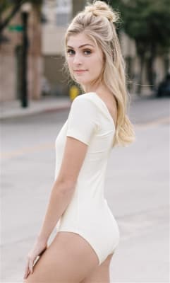 Short Sleeve Leotard (Spandex)