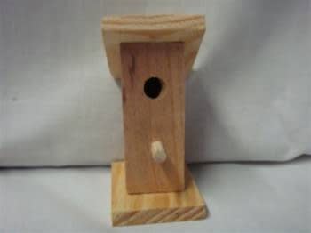 BIRDHOUSE MINIATURE 3-3/16" TALL1-1/2" WIDE