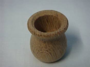CANDLE CUPS OAK 1-3/8" DIA 1-1/2"  TALL 7/8" HOLE