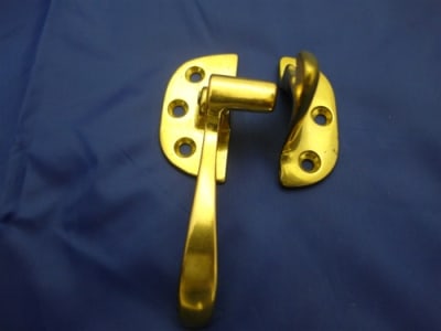 HIB-LL ICE BOX LEFT LATCH BRASS PLATED