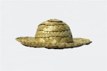 3" STRAW HAT