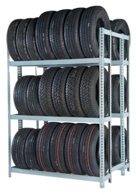 WPSS R2-3DES Double Starter 3 Tier Tire Rack - 6 Shelves - R2-2DES