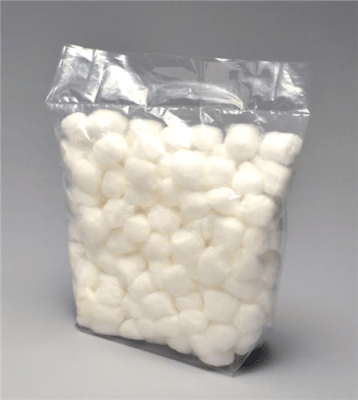 Gusseted poly bags with expandable sides in assorted sizes.