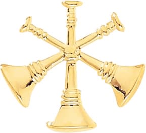 Blackinton 3 Crossed Bugles Pin