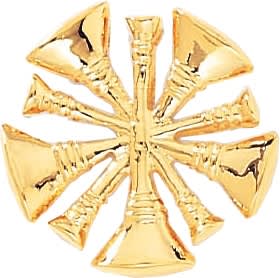 Blackinton 5 Crossed Bugles Pin