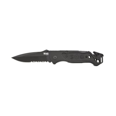 photo of SOG ESCAPE - Black Serrated Professional Use