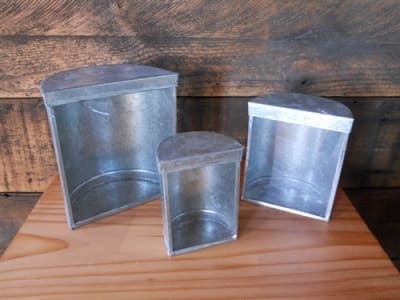 Galvanized Containers - Set/3