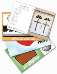 Wee Wonder Bible Activity Cards 1: We come to church