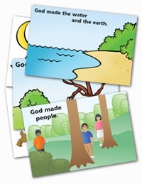 Wee Wonder Bible Activity Cards 2: God made the world