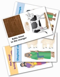 Wee Wonder Bible Activity Cards 4: Jesus is born