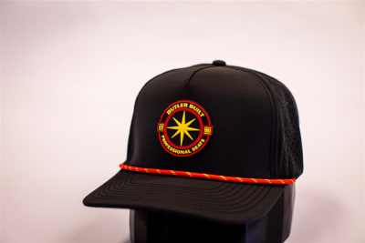 ButlerBuilt Hat Alt Logo Black w/ Red Rope
