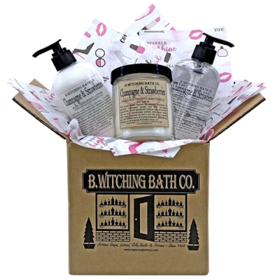 Champagne & Strawberries  Personal Care Gift Set