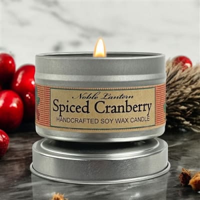 Spiced Cranberry Tin Candle