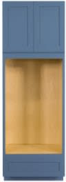 Shaker Blue Ocean Dark Double Oven 3384 Cabinet