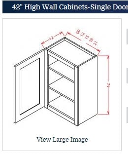 Shaker Blue Ocean Dark Wall 2142 Cabinet