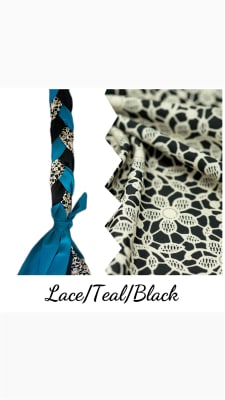 Lace/Teal/Black