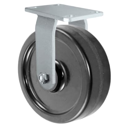 8" x 3" Heavy Duty Rigid Caster | Phenolic Wheel | 2,500 lbs per Caster