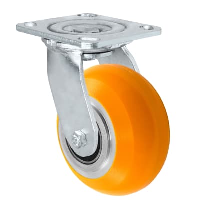 4" x 2" Sirius HD Donut Polyurethane on Aluminum Wheel - Swivel Casters - Plate Size: 4" x 4-1/2" - Capacity: 1,000 lbs