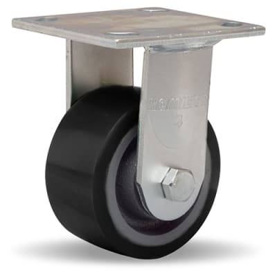 Hamilton Standard Duty Rigid Caster with 4x2 inch Duralast XC Polyurethane on Cast Iron Wheel