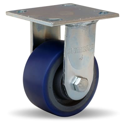 Hamilton Standard Duty Rigid Caster, featuring a 4x2 inch Ergo-Glide Polyurethane on Cast Iron Wheel and 1/2 inch Sealed Precision Ball Bearings, Model R-52K-4SPB