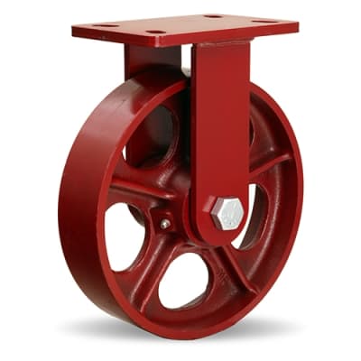 Hamilton Spinfinity R-ZFFM-13MB Rigid Caster with 10-inch Cast Iron Metal Wheel and 3/4-inch Sealed Precision Ball Bearings - Maintenance-Free