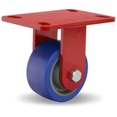 R-ZFHS-4SPB Hamilton Spinfinity Maintenance-Free ZFHS Series Rigid Caster with 4 inch by 2 inch Ergo-Glide Wheel and 3/4 inch Sealed Precision Ball Bearings, ideal for heavy-duty industrial applications