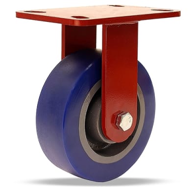 A high-quality, durable R-ZFHS-6EGB Hamilton Spinfinity Rigid Caster with a 6" x 2" Ergo-Glide XT Wheel and 3/4" sealed precision ball bearings.