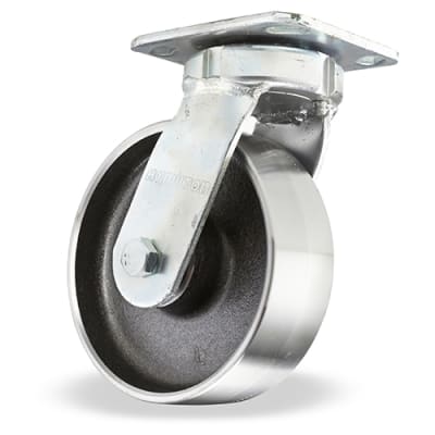 Hamilton S-52K-6FSB Standard Duty Kingpinless Swivel Caster with 6 inch Forged Steel Wheel featuring 1/2 inch Sealed Precision Ball Bearings - Reliable and Durable Mobility Solution