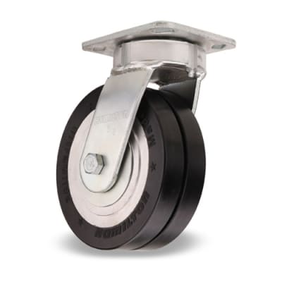 Hamilton Standard Duty Swivel Caster S-52K-6SWF70D with UltraGlide Twin Wheel and Sealed Precision Ball Bearings