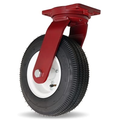Hamilton Cush-N-Aire Swivel Caster with 12-inch pneumatic air-filled tire featuring 3/4-inch precision tapered roller bearings for optimized e-commerce mobility solutions.
