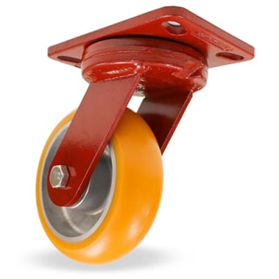 S-ZFHS-62EMB Hamilton Spinfinity Kingpinless Swivel Caster with 6" x 2" Ergo-Tech Wheel and 3/4" sealed precision ball bearings, designed for robust industrial and commercial applications, offering seamless movement and durability.
