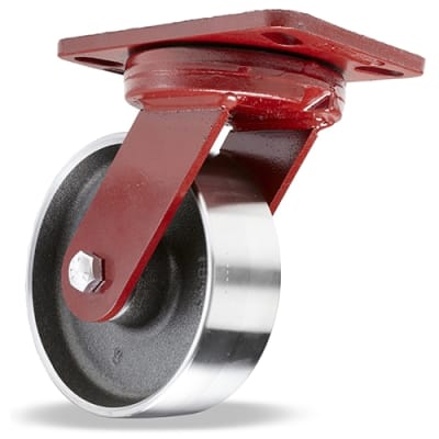 Hamilton Spinfinity S-ZFHS-6FSB Kingpinless Swivel Caster with 6" x 2" Forged Steel Wheel and 3/4" Sealed Precision Ball Bearings, perfect for industrial and commercial applications