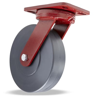 Hamilton Spinfinity 8-inch Kingpinless Swivel Caster, ZFHS Series, with 2500 lbs Load Capacity and Nylast High Performance Cast Nylon Wheel