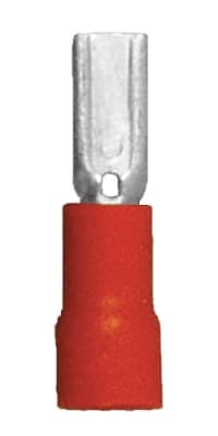 160145-025 PVC Insulated Female Quick Disconnect 0.110, 22-18 Gauge, Red (25 Count)