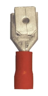 160163-025 PVC Insulated Piggyback Quick Disconnect 0.250, 22-18 Gauge, Red (25 Count)