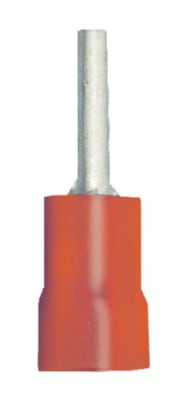160175-025 PVC Insulated Pin Terminal 0.075 22-18 Gauge Red (25 Count)