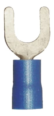 160224-025 PVC Insulated #6 Spade Terminal 16-14 Gauge Blue (25 Count)