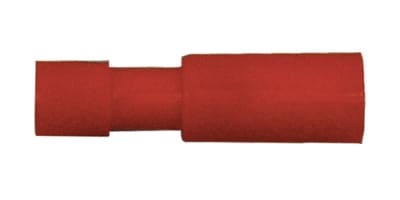 163166-025 Premium Nylon Insulated Female Bullet 0.157" 22-18 Gauge Red (25 Count)