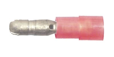 163170-025 Premium Nylon Insulated Male Bullet 0.157" 22-18 Gauge Red (25 Count)