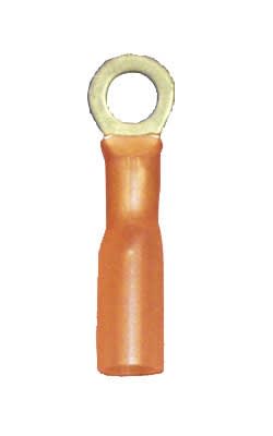 164102-025 QuickCable #6 Heat Shrink Ring Terminal 22-18 GA Red (25 Count)