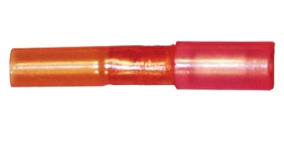 164166-025 Female Bullet Heat Shrink 0.157" 22-18 Gauge Red (25 Count)