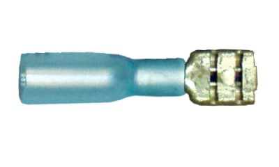164248-025 Female Quick Disconnect Heat Shrink 0.250" 16-14 Gauge Blue (25 Count)