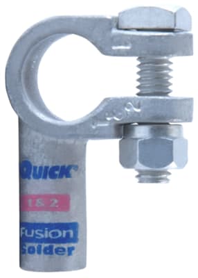416301-005P QuickCable 1&2 GA Positive Right Elbow Clamp Fusion Solder Connector (5 Pack)