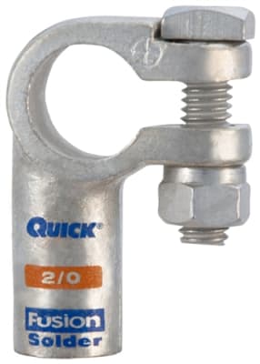 416320-005P QuickCable 2/0 GA Positive Right Elbow Clamp Fusion Solder Connector (5 Pack)
