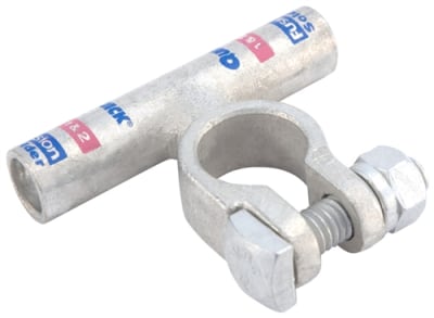 436301-005P QuickCable 1&2 GA Positive Flag Clamp Fusion Solder Battery Connector (5 Pack)
