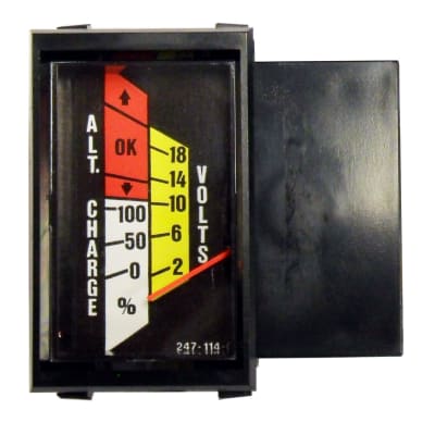 865-638-100 Voltmeter Testmeter Vertical 0-18 Volt Alt Charge Face