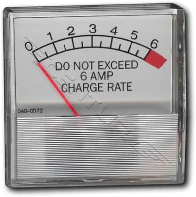 605616 Associated Ammeter Horizontal 0-6 Amp With Overload